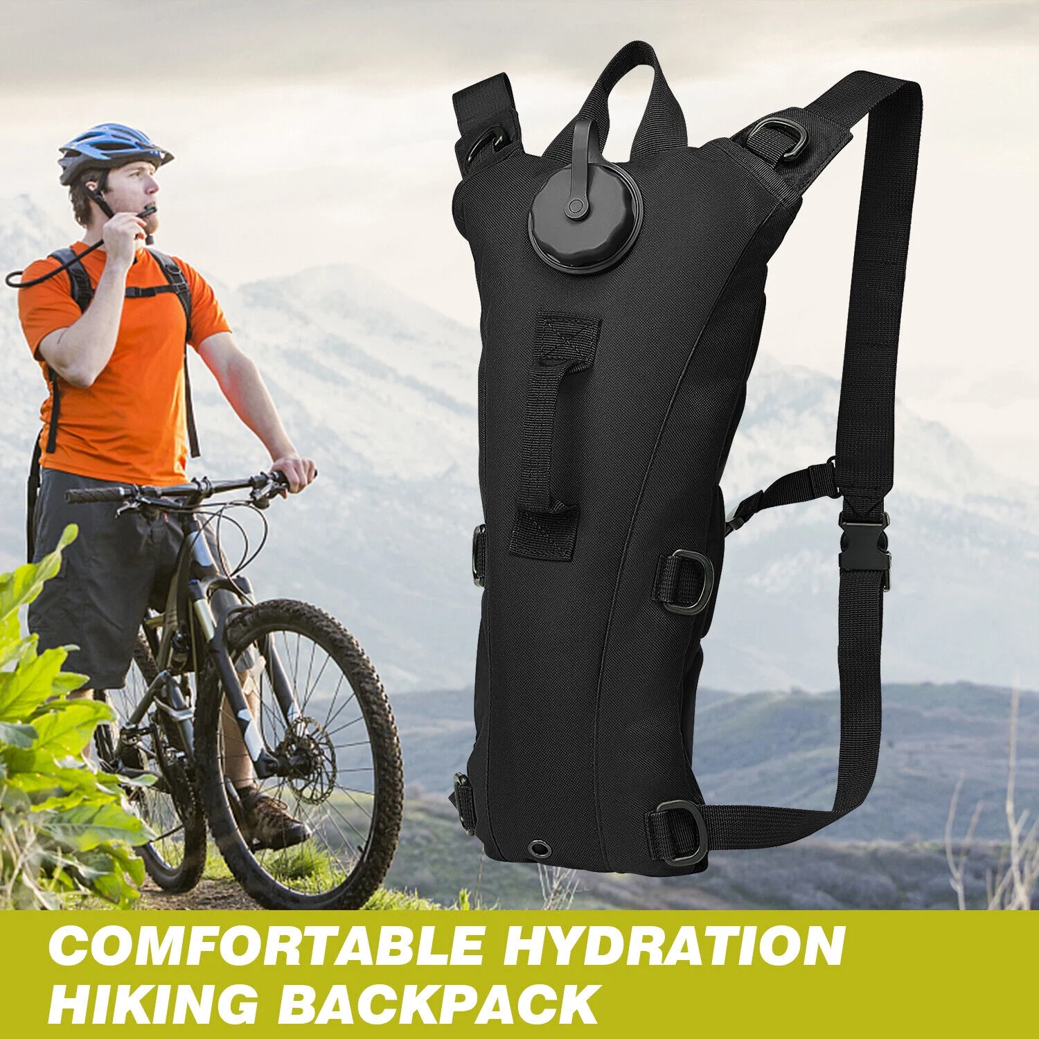Hydration Pack Backpack with 3L Bladder,Tactical Water Bag Hiking, Biking, USA