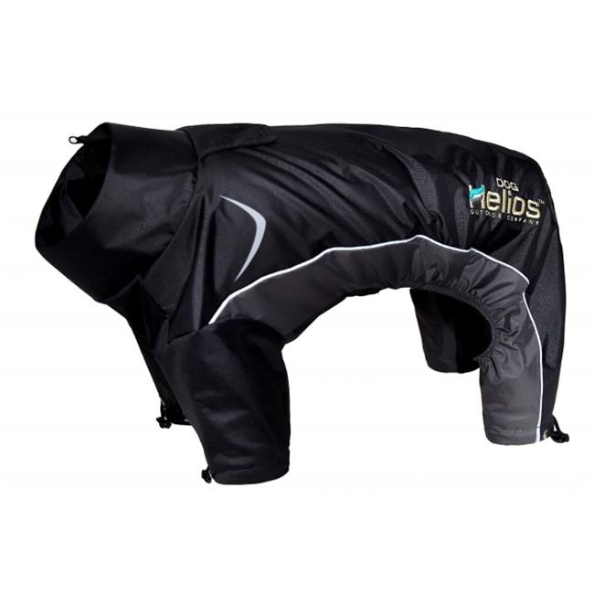 Pet Life  Helios Blizzard Full-Bodied Adjustable and 3M Reflective Dog Jacket - Black - Extra Large