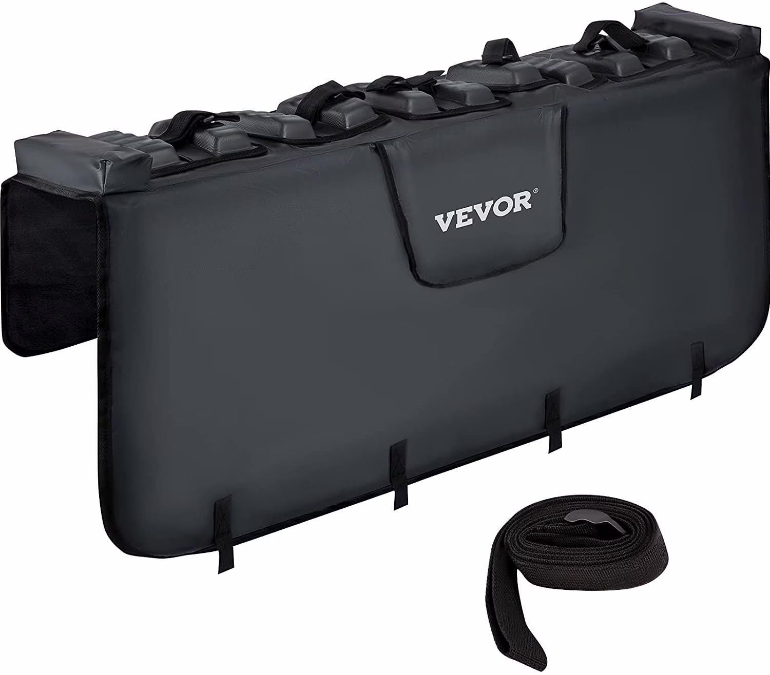 VEVOR Tailgate Pad, Tailgate Bike Pad, Truck Bed Bike Pad with PVC Outer Layer, Mechanic Tool Pocket and Straps for Middle and Large Pickup Truck, 54