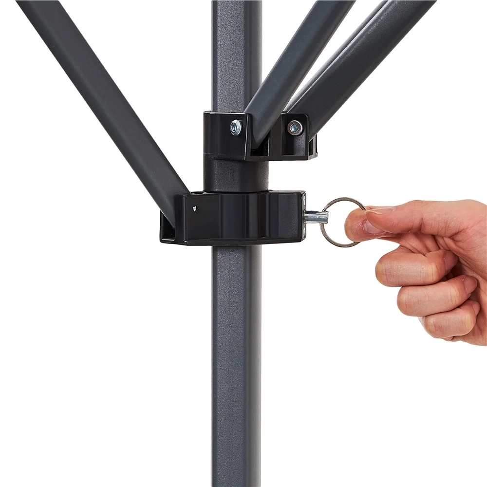 Topeakmart 17x10ft 2-tiered Pop-up Gazebo Canopy with Tilt Angle-adjustable Double Awnings, White