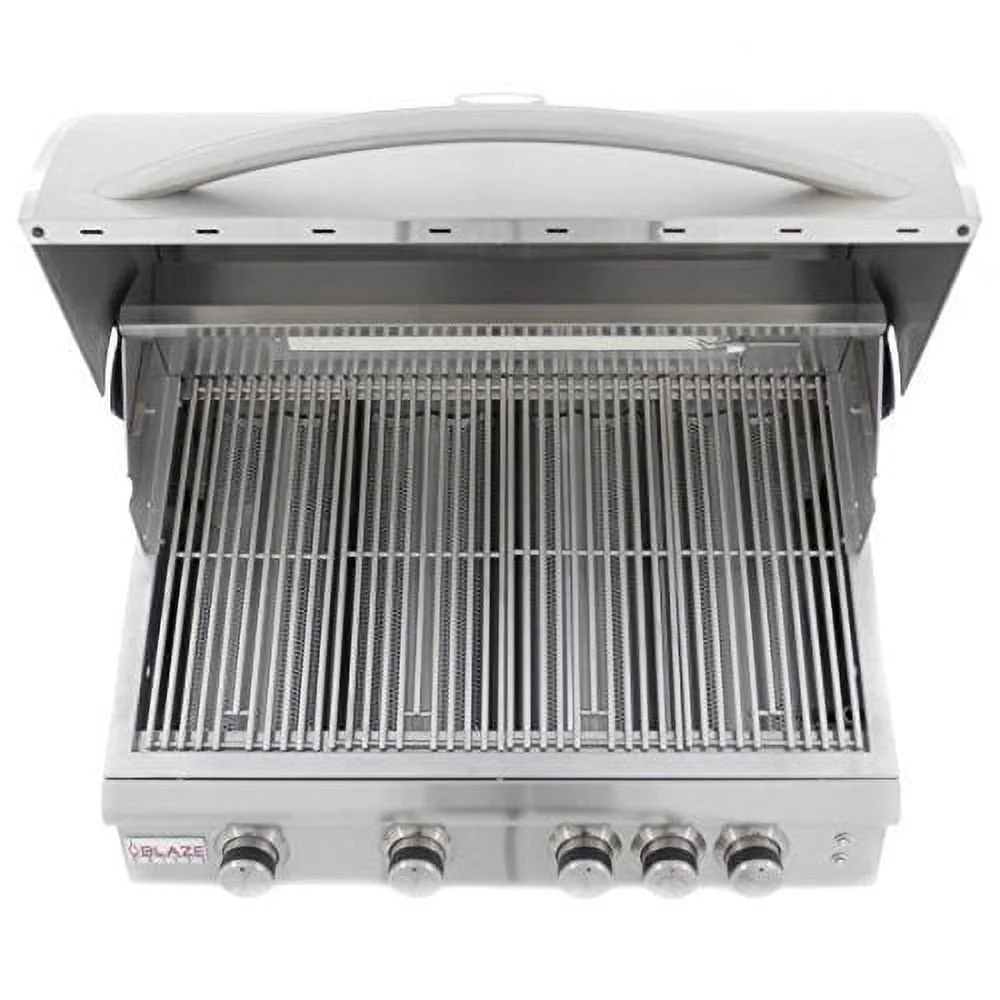 Blaze LTE 32-Inch 4-Burner Built-In Natural Gas Grill With Rear Infrared Burner & Grill Lights - BLZ-4LTE-NG