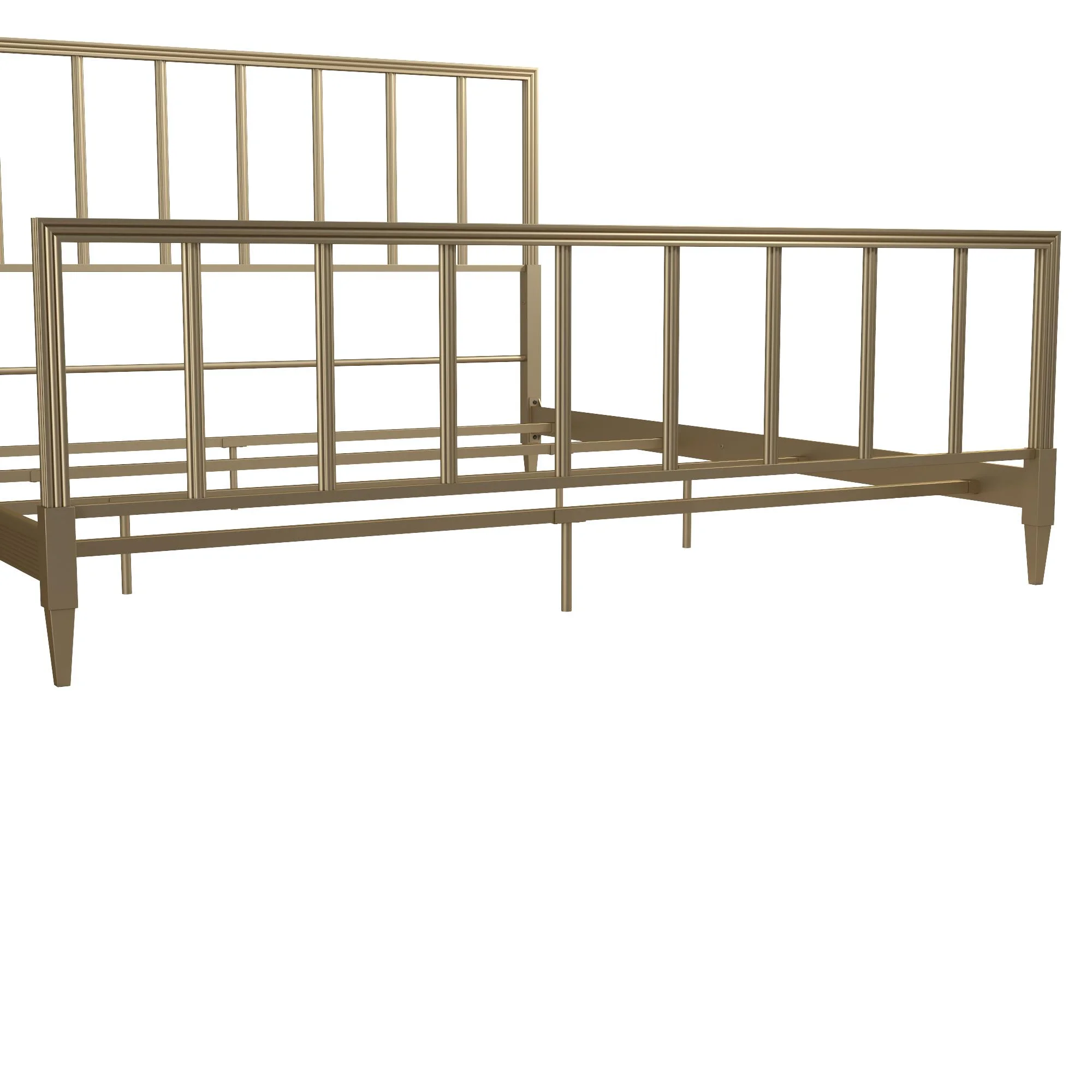 CosmoLiving by Cosmopolitan Blair Brass Metal Bed, King