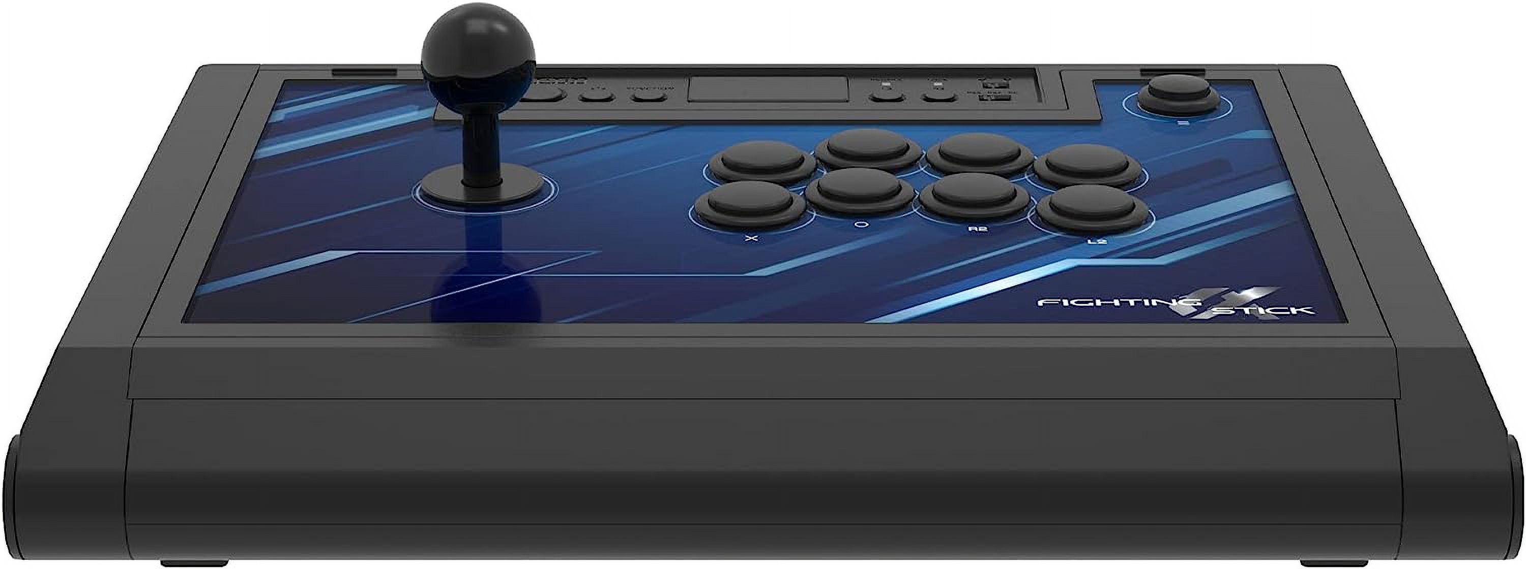 Hori - Fighting Stick Alpha - Tournament Grade Fightstick for Playstation 5 - Black With Cleaning Electric kit Bolt Axtion Bundle Like New