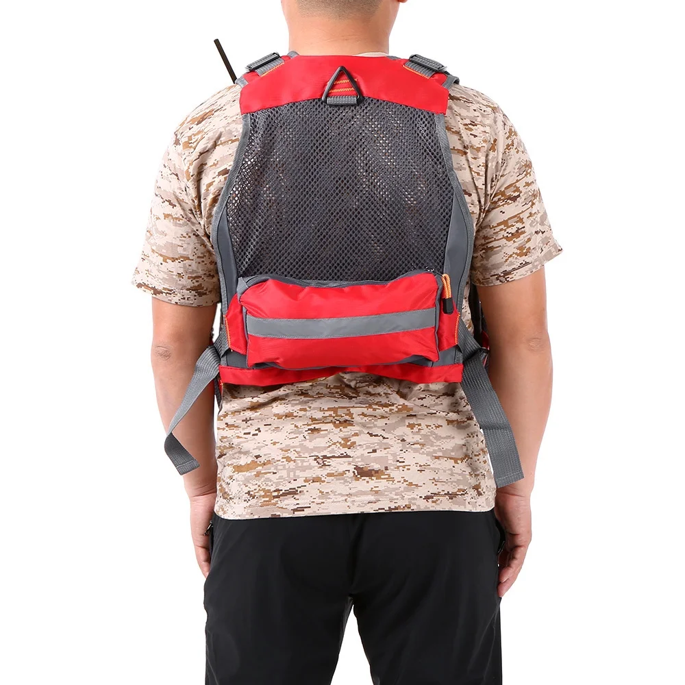 Lixada Fishing Life Vests,Breathable Padded Vest Floatation Device Polyester Mesh Superior 209lb Safety Waistcoat Utility 209lb Safety Waistcoat Utility VestBreathable Superior 209 Lb