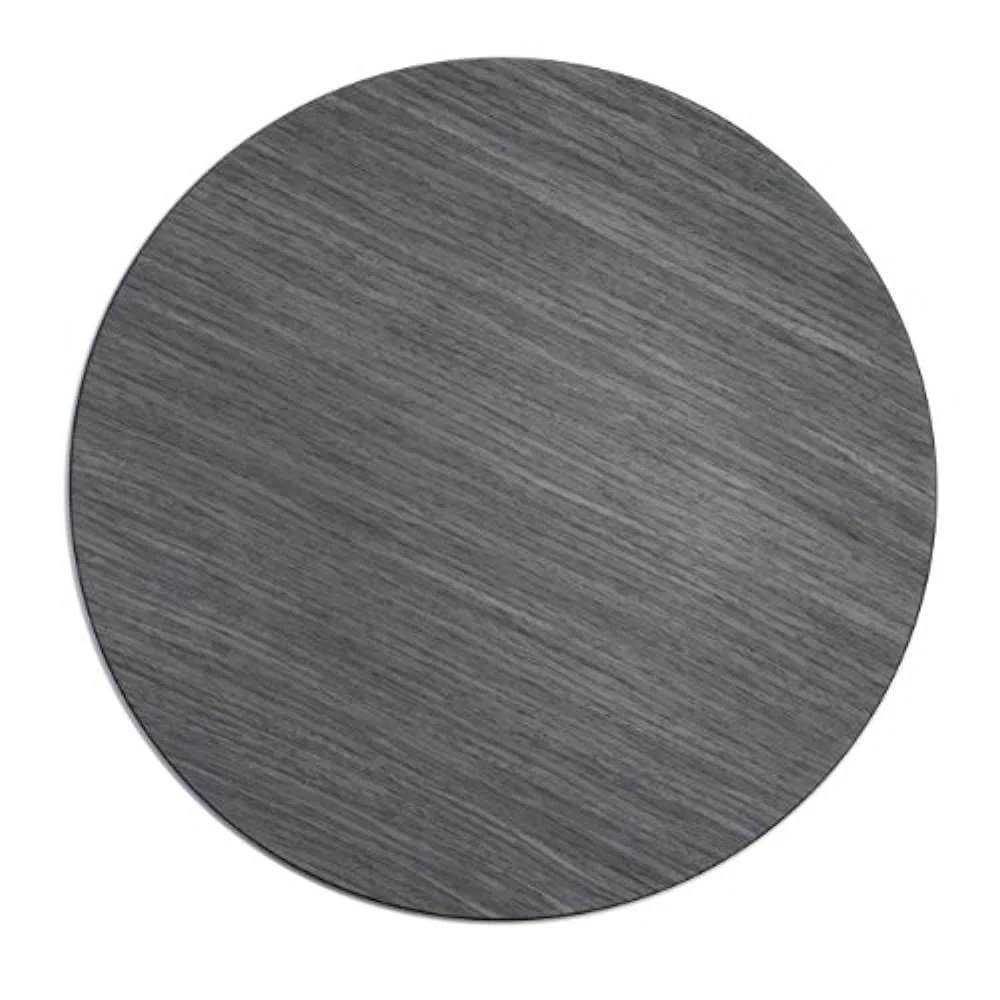 Gray Pine Round Charger Plate