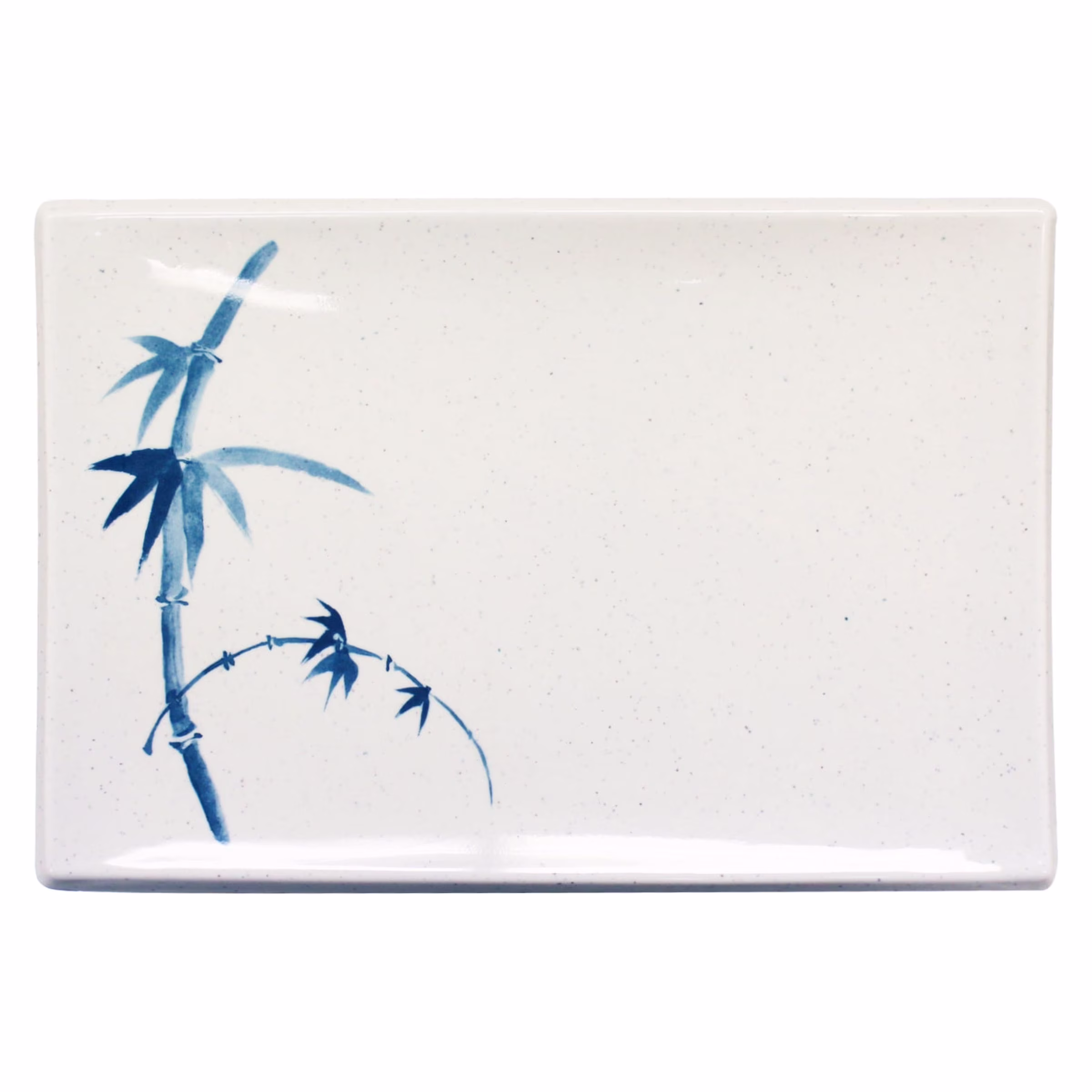 Excellante Blue bamboo melamine dinnerware collection 8 1/4