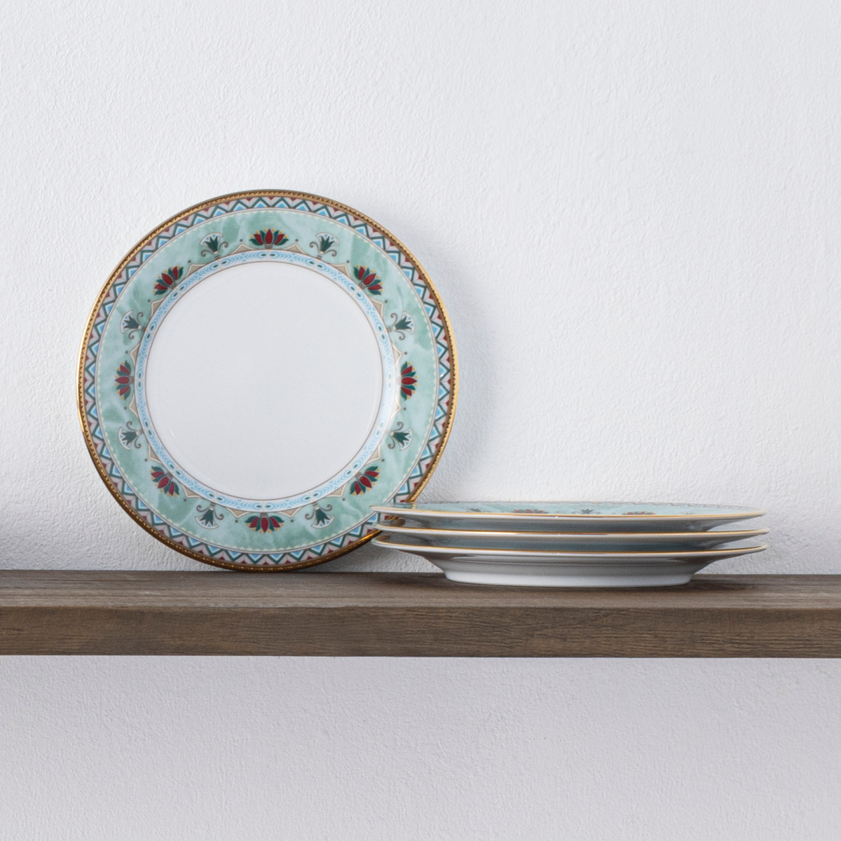 Noritake Serene Garden Set of 4 Bread and Butter Plates