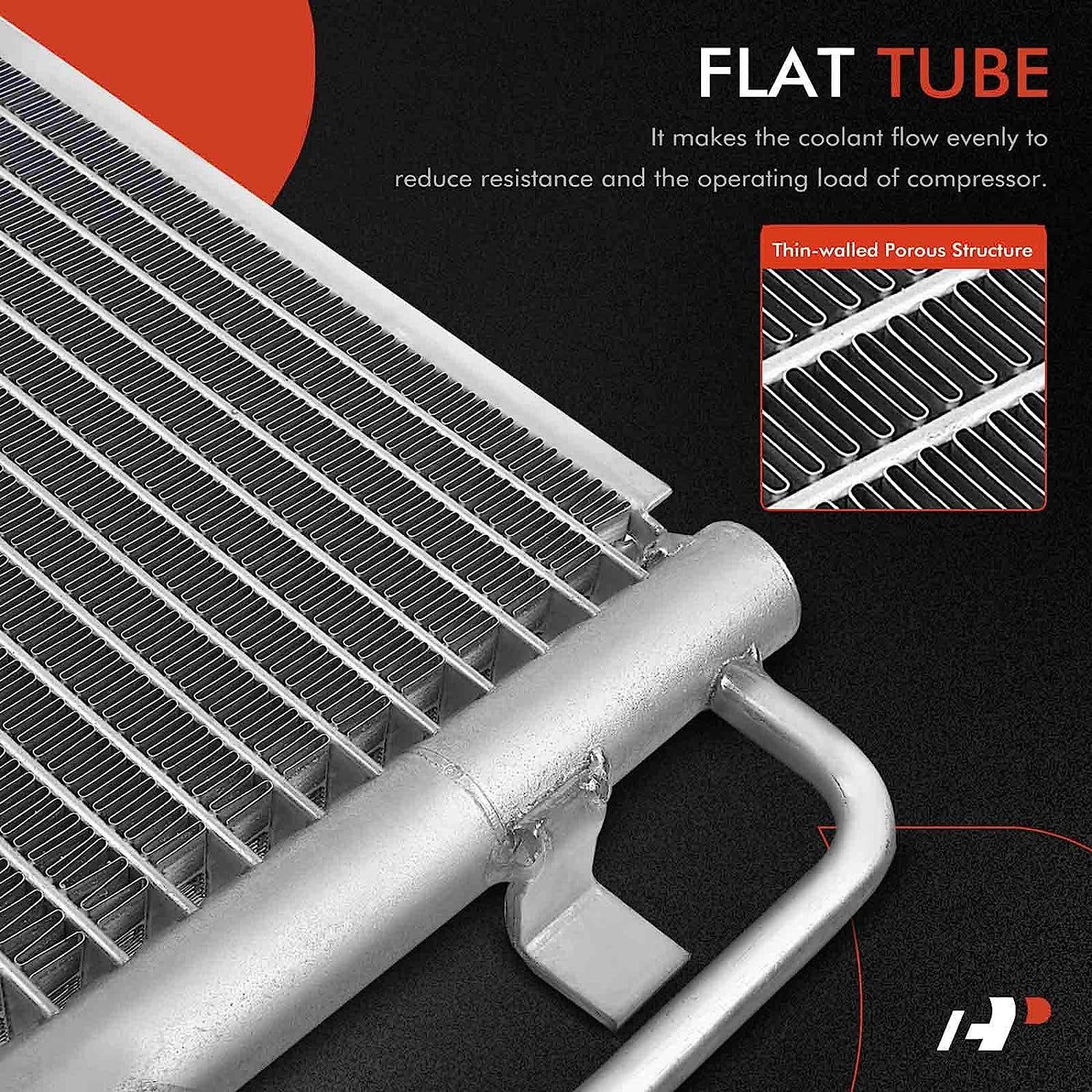 A-Premium Air Conditioning A/C Condenser Compatible with Cadillac Seville 1998-2004, Replace# 4943, 52380505