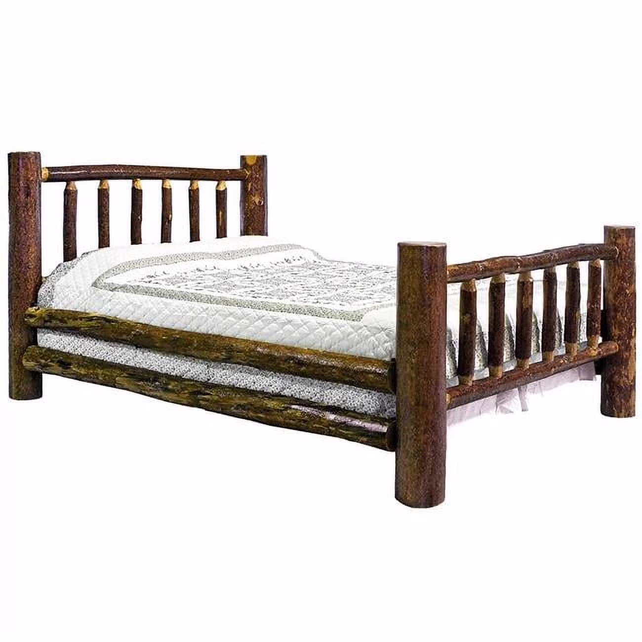 Glacier Country Collection Bed with Laser Engraved Bronc - Twin