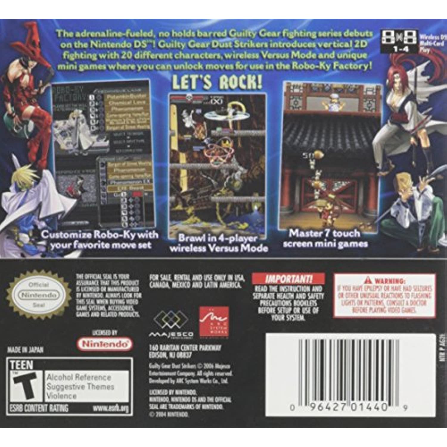 Guilty Gear Dust Strikers - Nintendo Ds
