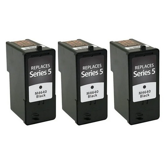 PrinterDash Replacement for Dell A922/924/942/944/946/962/964 Black Inkjet (3/PK) (Series 5) (310-5368_3PK)