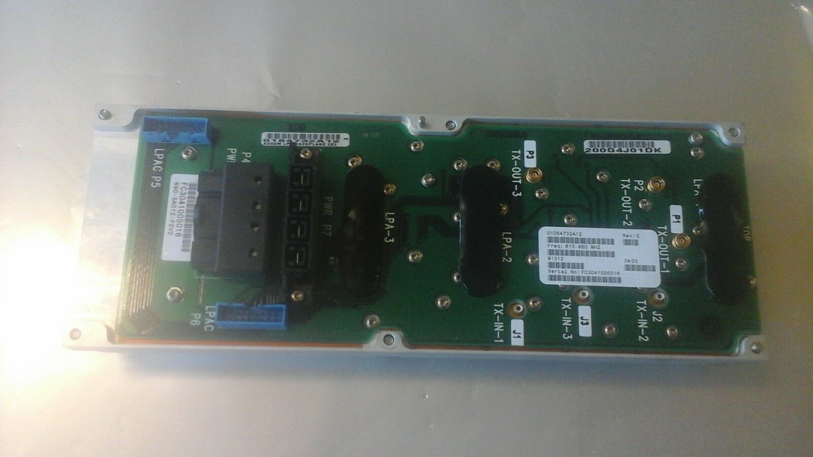 MOTOROLA 0164732A12. CLPA BACKPLANE: SC4812ET 800MHz