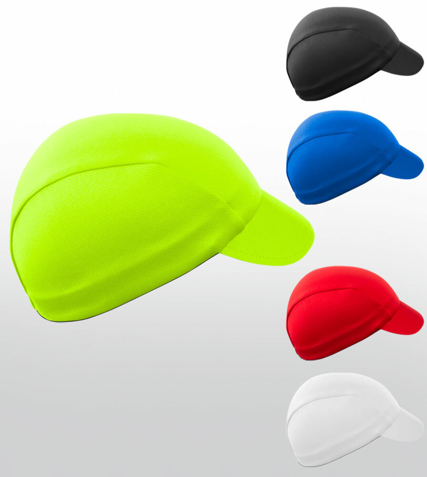 Aero Tech Rush Cycling Caps - Solid Bike Hat with UPF Sun Protection