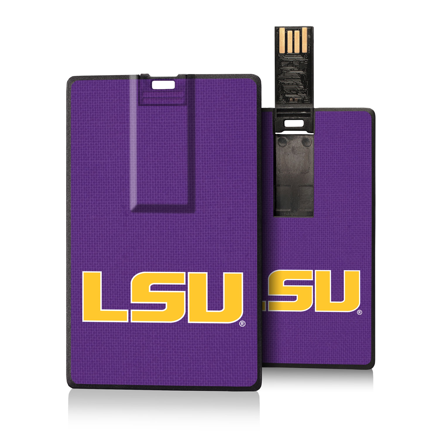 Louisiana State Tigers Solid Credit Card USB Drive 16GB