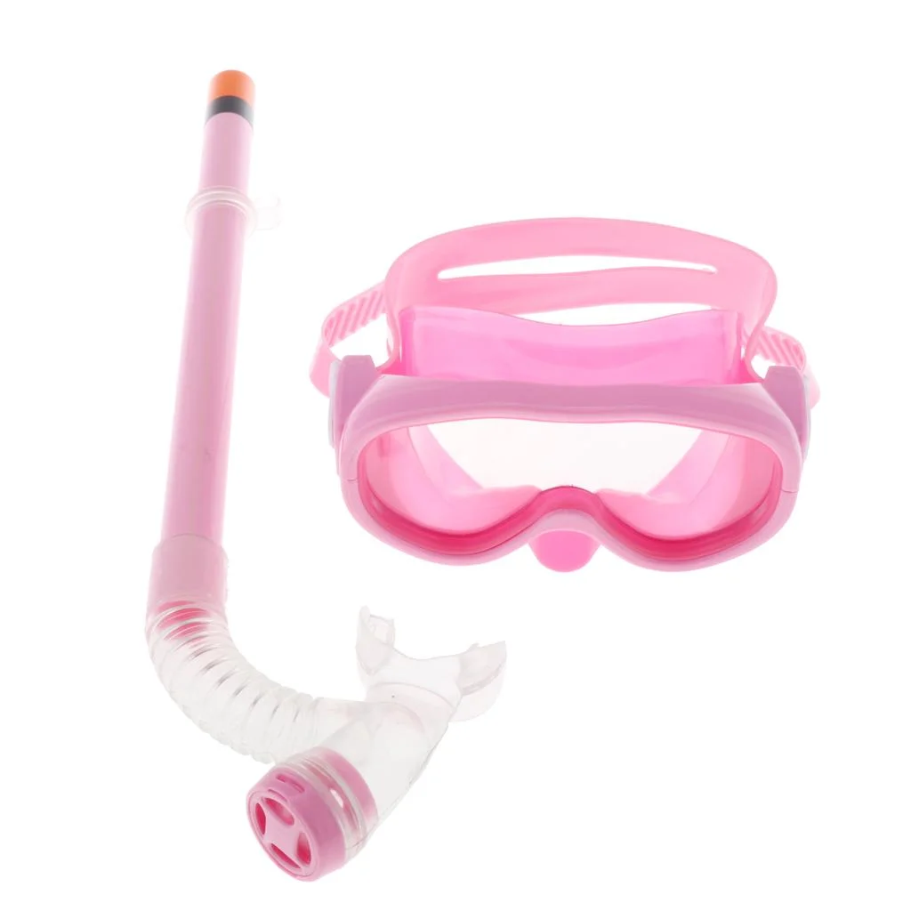Diving Goggles Diving Children Snorkel Set Snorkel Goggles Diving Tube Pink