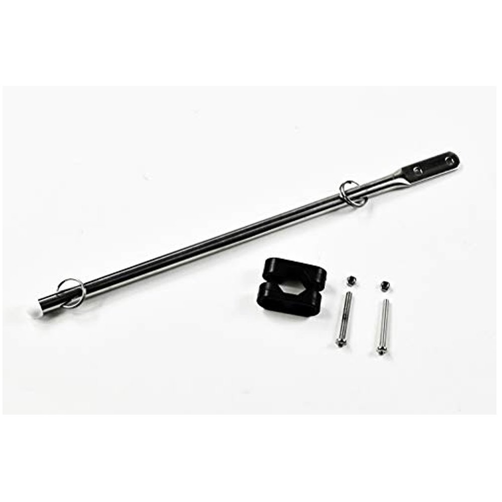 Marine City Stainless Steel Rail Mounted Flag Staff Cooperate with 7/8 inches to 1 inches Tube