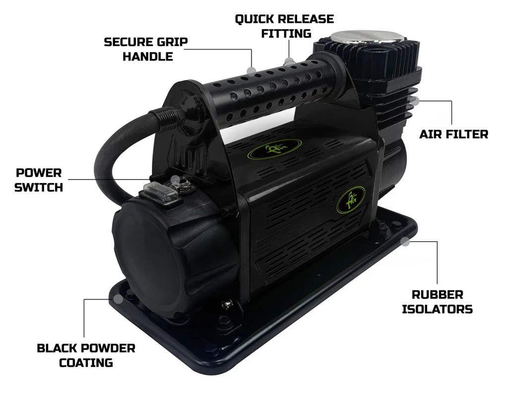 EGOI Portable Air Compressor System 5.6 CFM With Storage Bag, Hose & Attachments - Single Motor