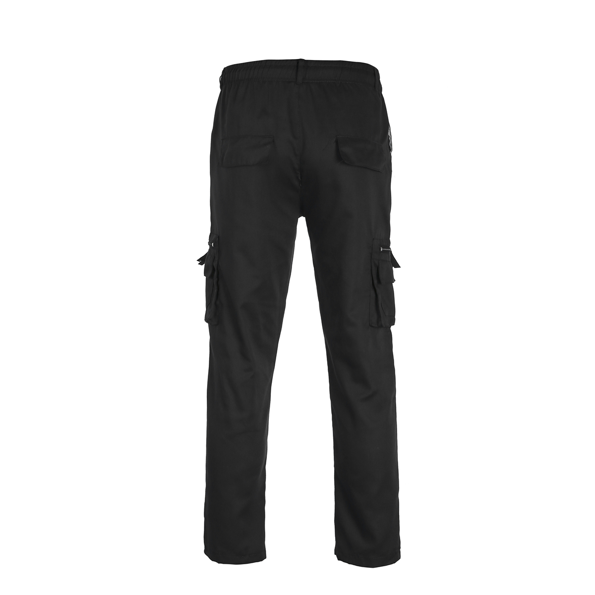 Gueuusu Mens Tactical Hiking Belted Cargo Pants Skinny Slim Fit Trousers