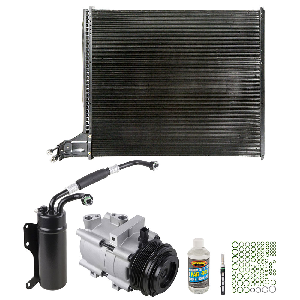 For 2007 Ford E150 E250 E350 E450 A/C Kit w/ AC Compressor Condenser Drier - Buyautoparts