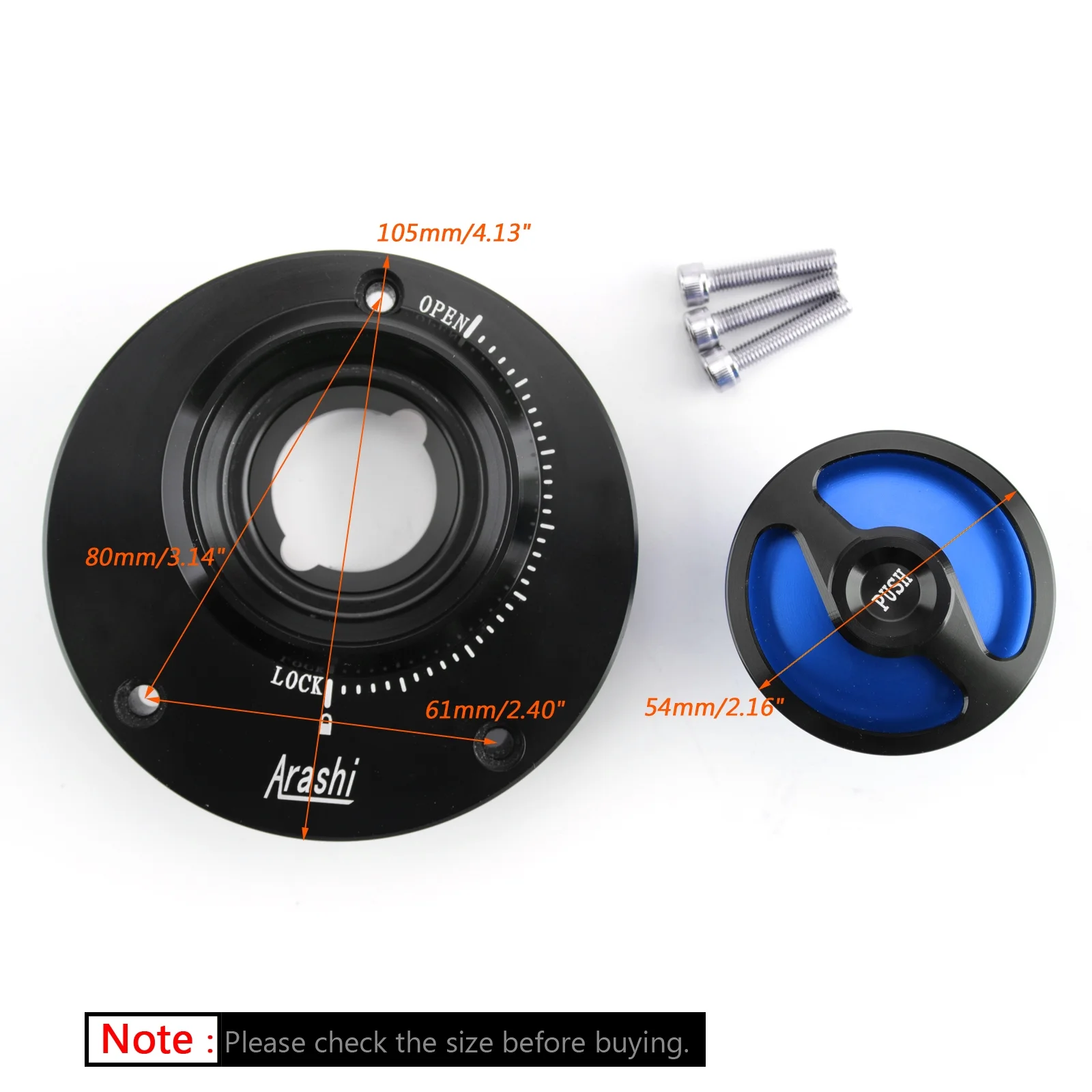 NEW Blue Fuel Gas Tank Cap Fit for Yamaha YZF R1 R1M 04-17 YZF R6 03-16