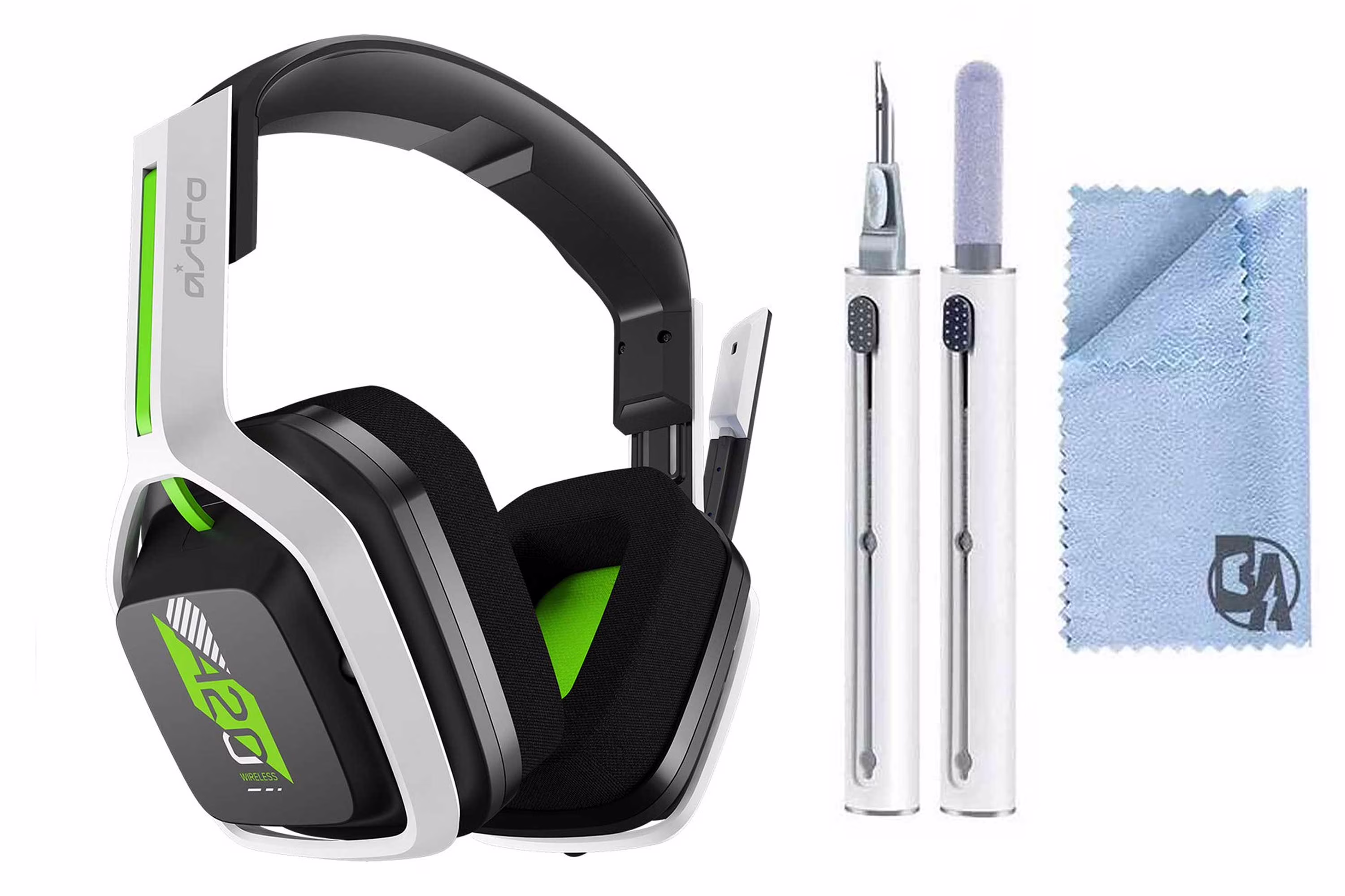 Pre-Owned ASTRO Gaming A20 Wireless Headset Gen 2 for Xbox Series X | S, Xbox One, PC & Mac White /Green (Refurbished: Like New)