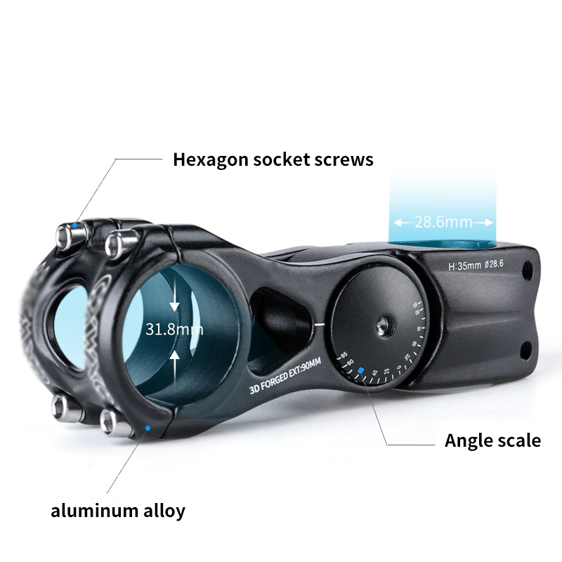 Bicycle Stem 85 Degrees Rotary Mountain Road Bike Stem Stem Handlebar Stem Bike Riser