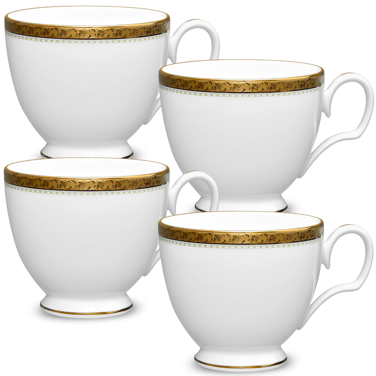 Noritake Charlotta Gold Set of 4 Cups