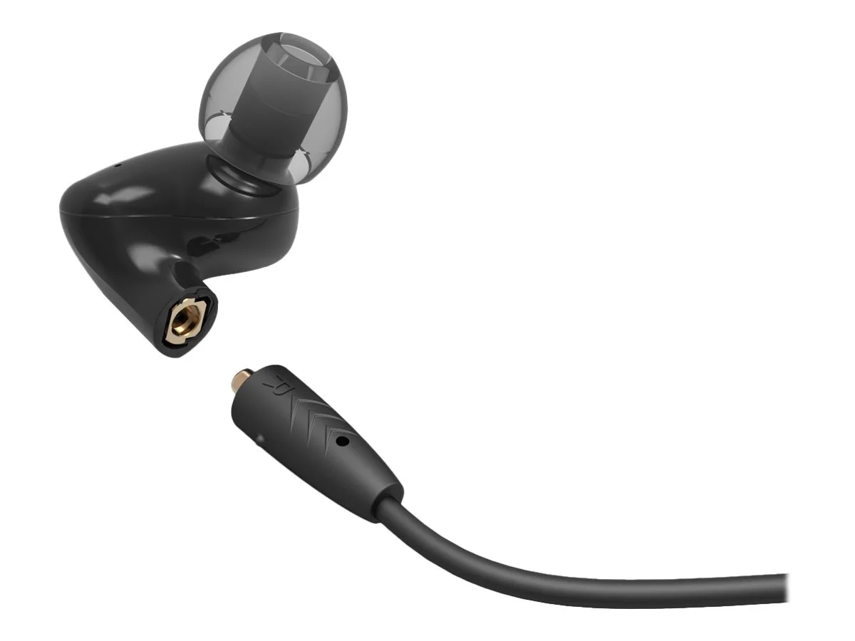 MEE audio Pinnacle P2 - Earphones with mic - in-ear - wired - 3.5 mm jack - black