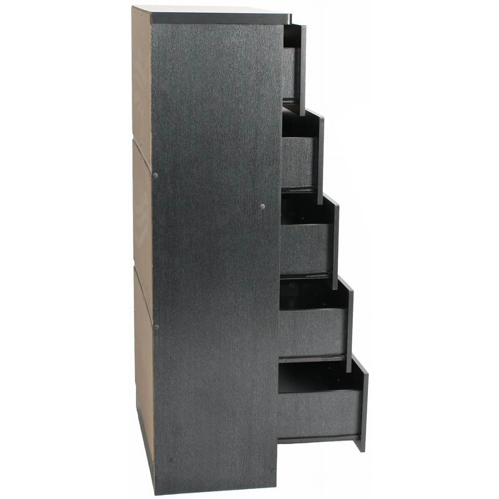 Home Square 3-Piece Set with Twin Bed 5-Drawer Chest Bedroom Dresser Nightstand