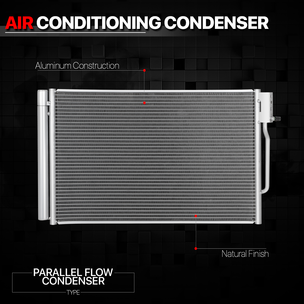Aluminum Parallel Flow A/C Condenser for 16-19 Lacrosse/Regal/Malibu 3.6L 30026