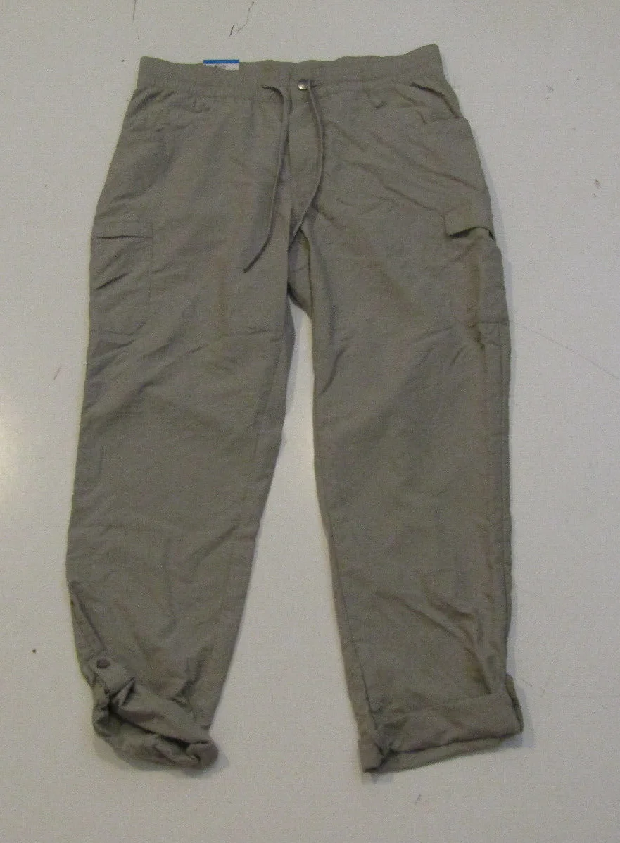 COLUMBIA Womens' Lightweight Straight Leg Capris Pants (Flint Gray, Medium)