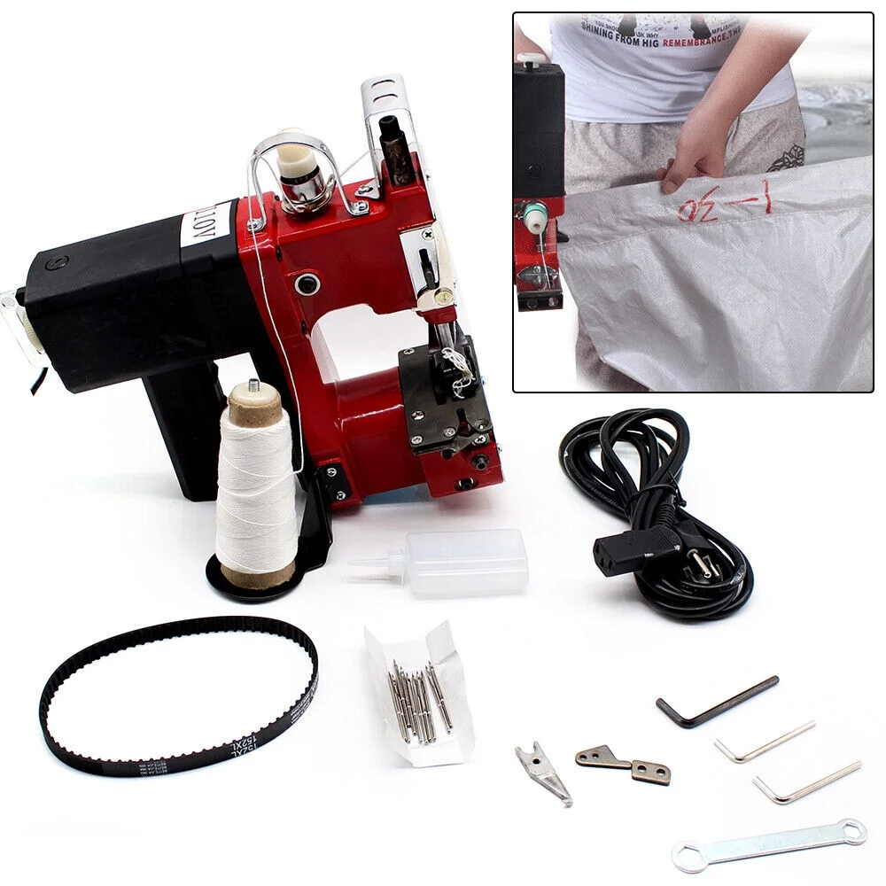 MONIPA 110V Industrial Portable Electric Bag Stitching Closer Seal Sewing Machine for Packaging Chemical Building Materials Fertilizer Port and Dock Warehouse