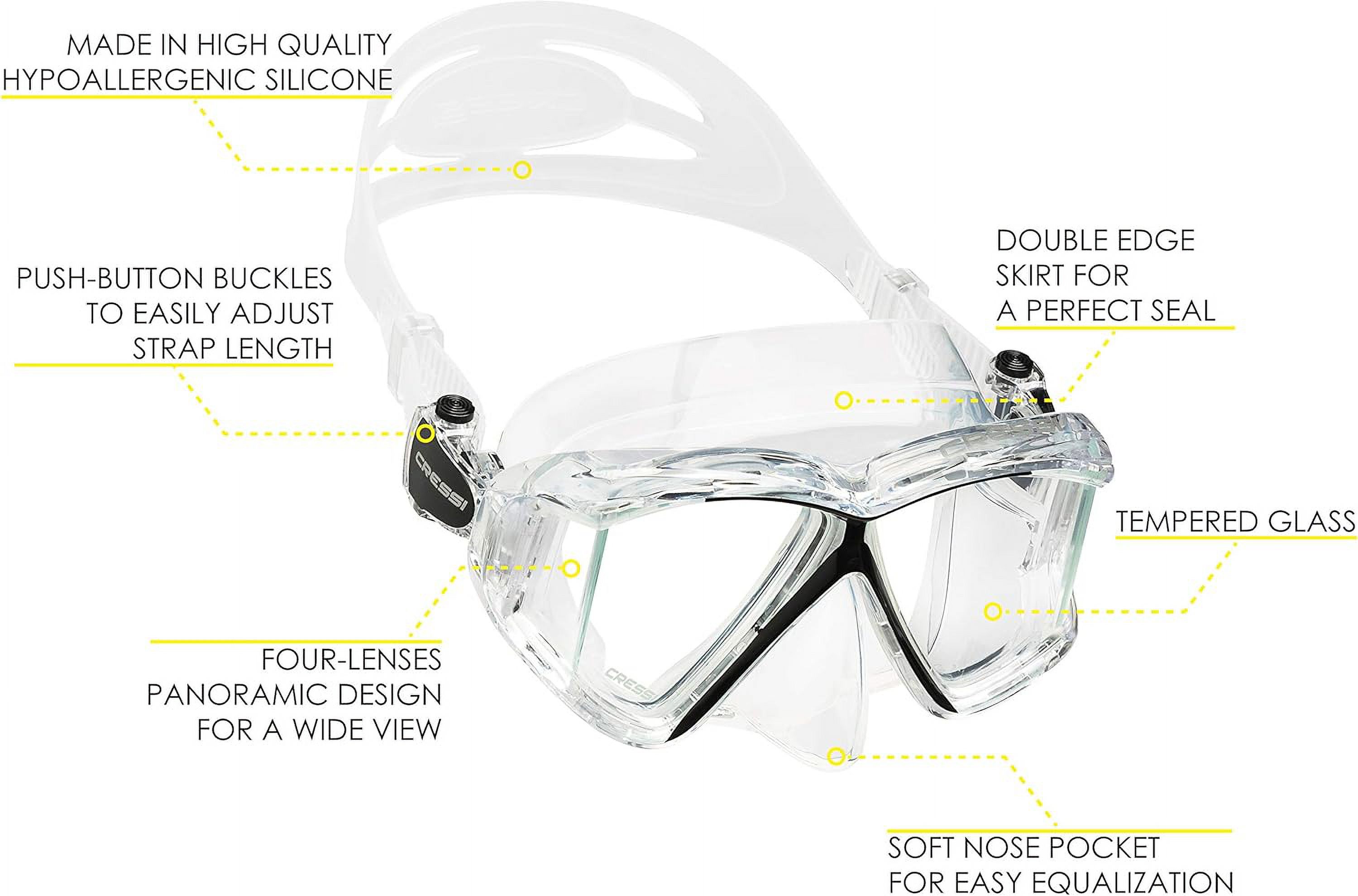 PANO 4 Window, Adult Diving And Snorkeling Mask Quality Since 1946