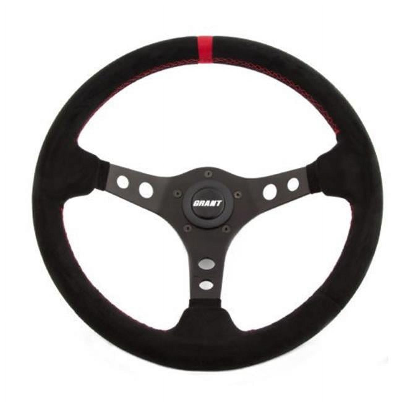Suede Racing Steering Wheel with Center Marker