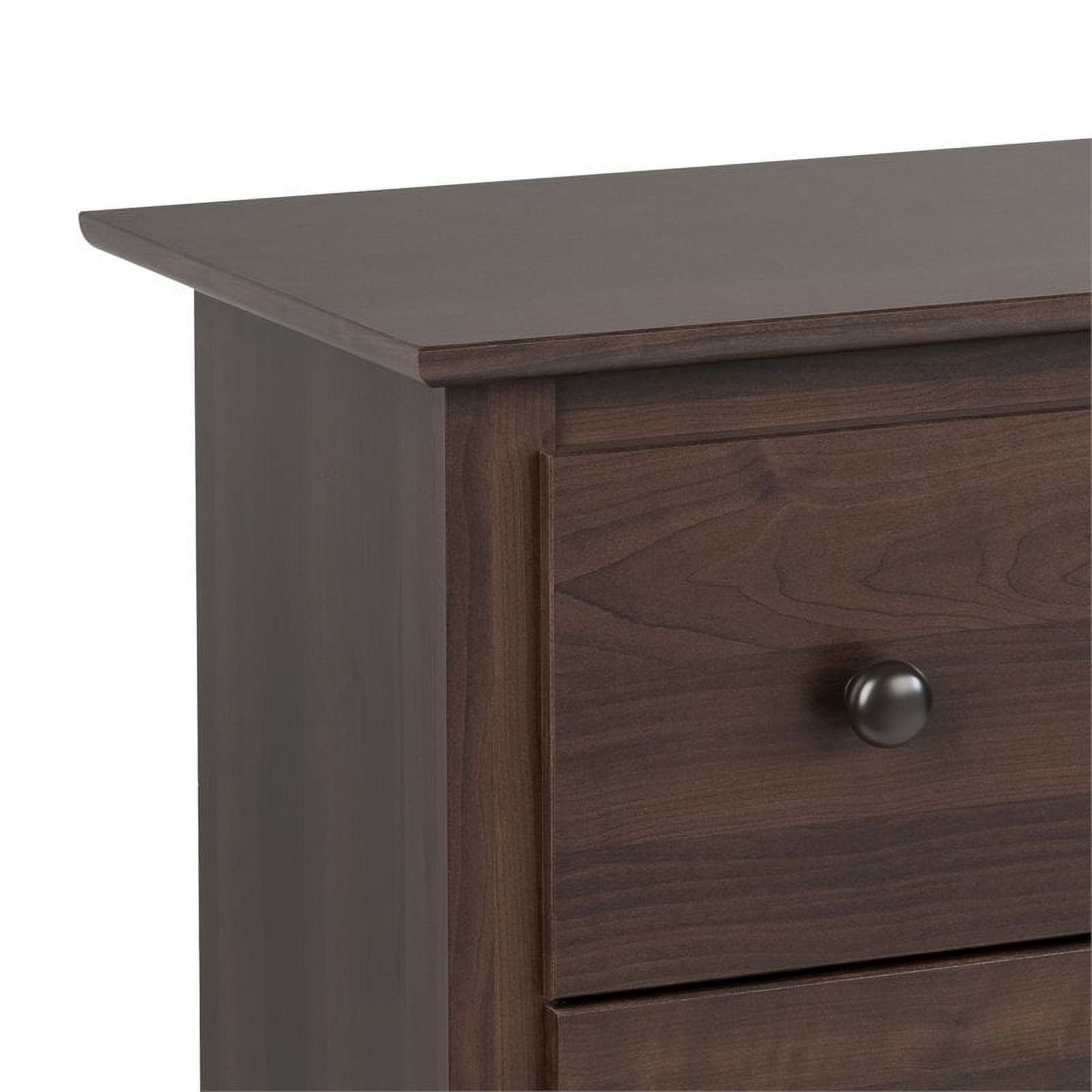 Pemberly Row 8-Drawer Transitional Composite Wood Dresser in Espresso