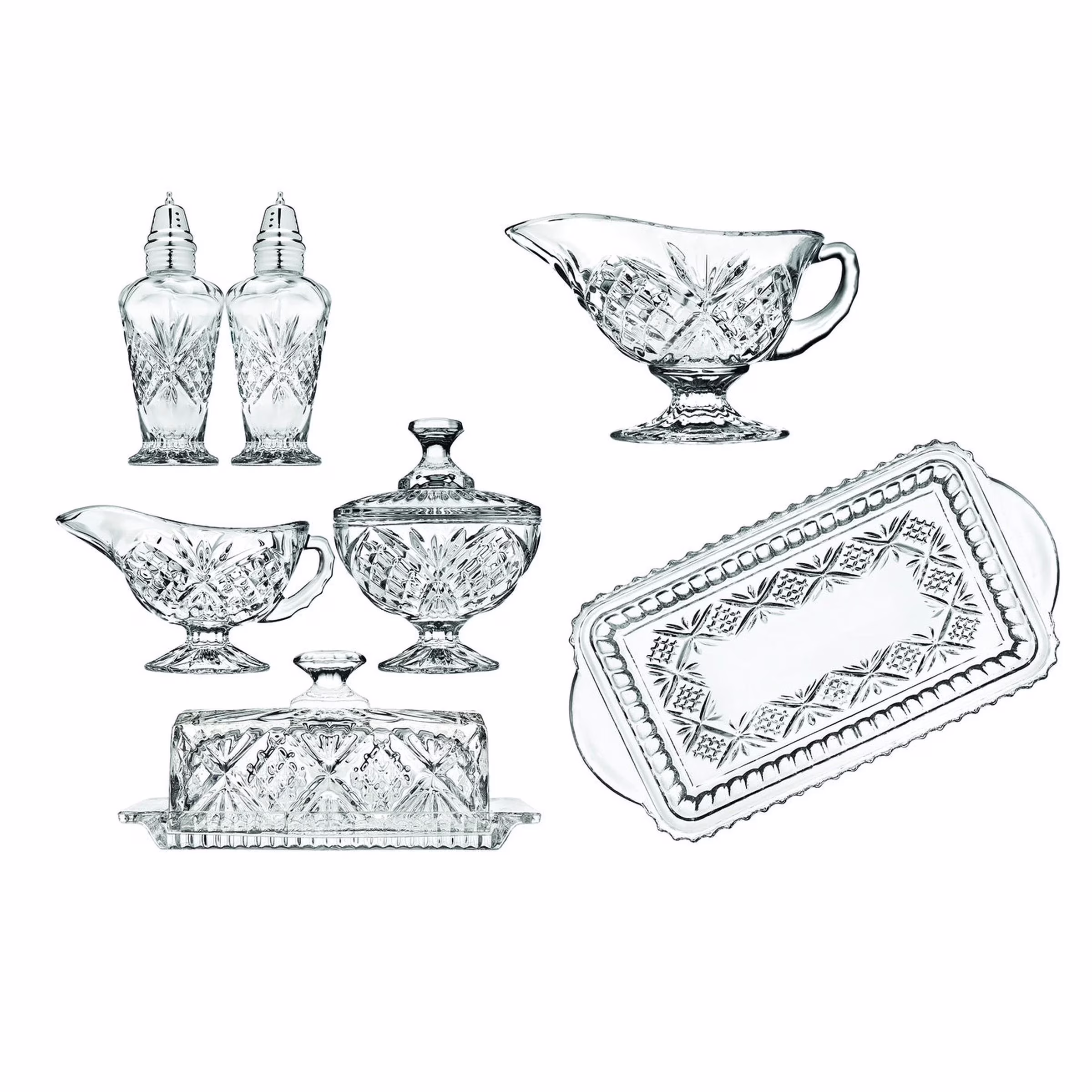 Dublin Crystal 8 Piece Hostess Serving Set
