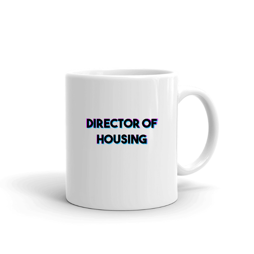 Tri Color Director Of Housing Ceramic Dishwasher And Microwave Safe Mug By Undefined Gifts