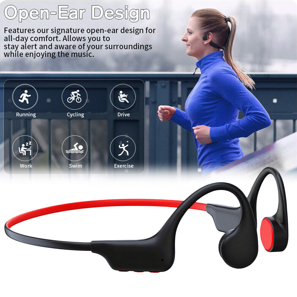 Bone Conduction Bluetooth Headset 16G Memory Swimming Earphone MP3/ Headset Mode