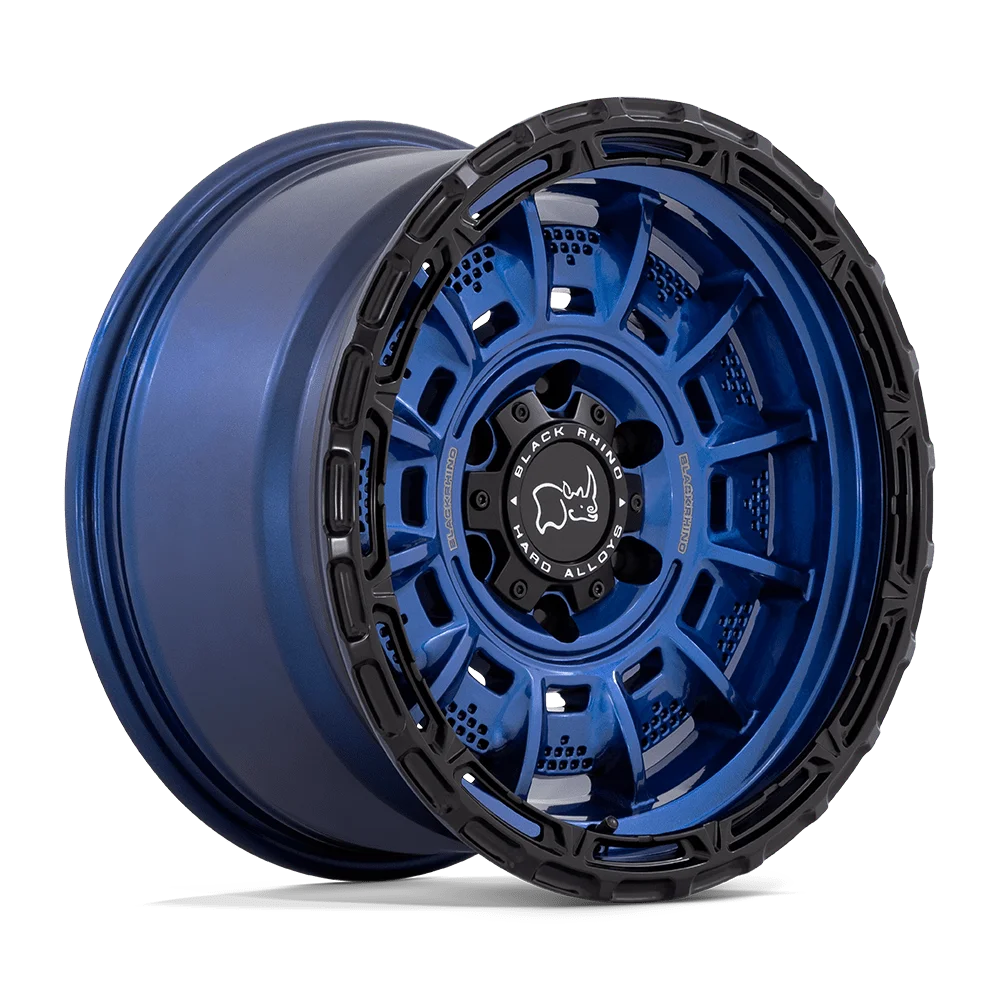 Black Rhino Cast Aluminum Rim BR002 20X10 6X5.5 CB-BLU BLK-LP -18MM, BR002LB20106818N