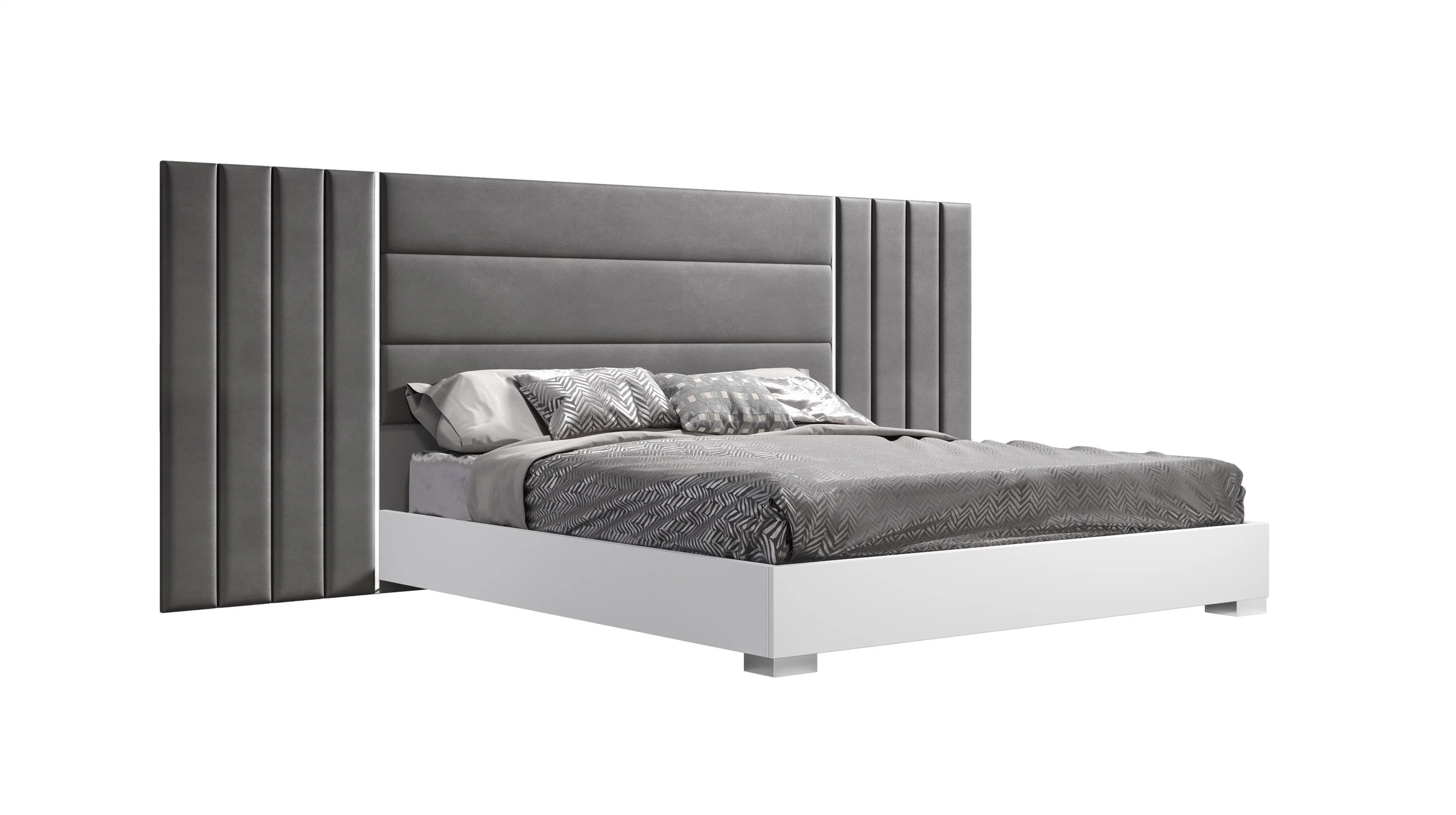 J&M Furniture Nina Premium Bedroom with 6 piece queen bed, chest ,dresser ,mirror and 2 nightstand ,queen bedroom set