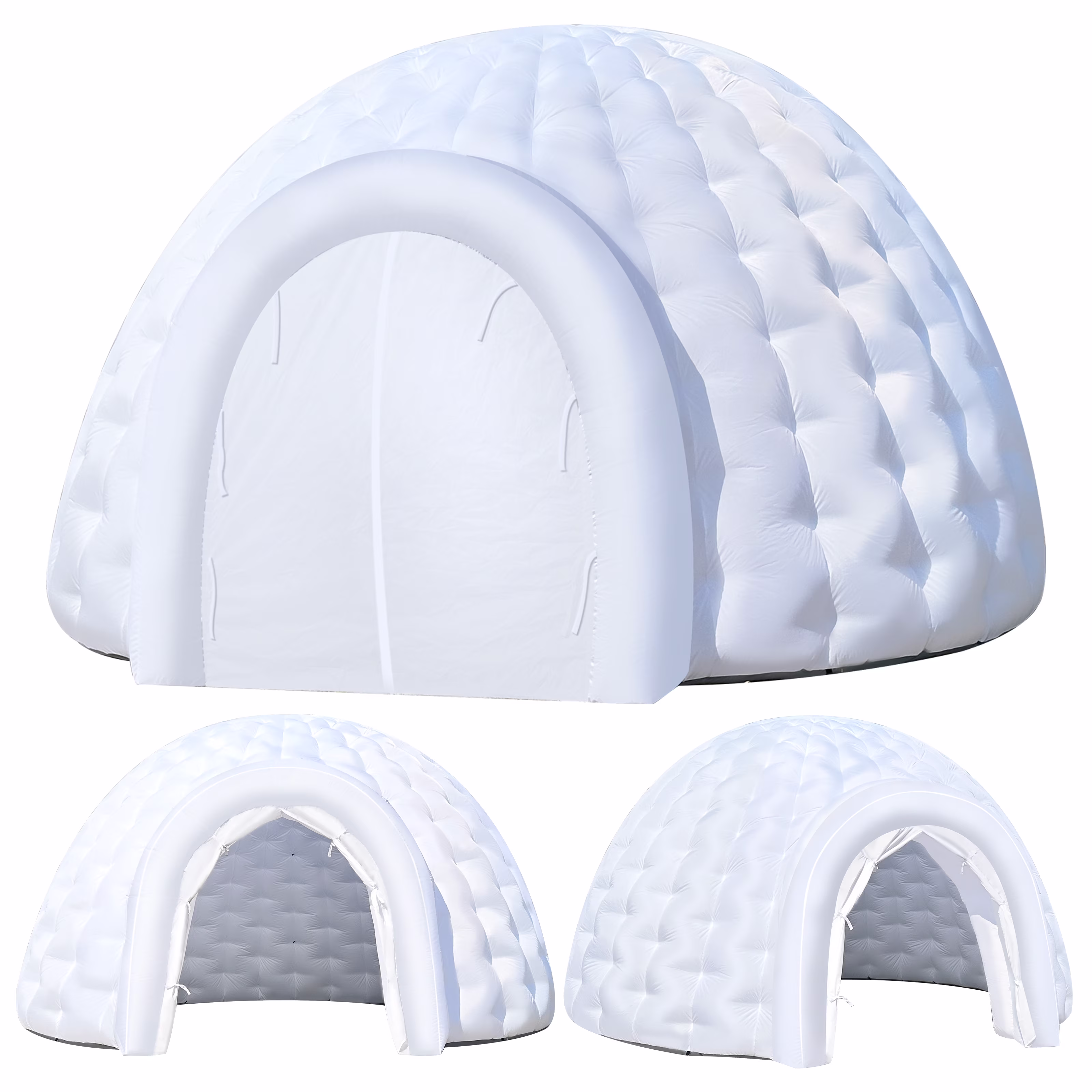 Inflatable Igloo Dome Tent with LED Light with Blower Portable for Wedding Party