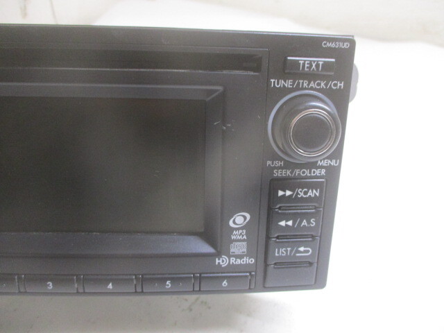 Pre-Owned 13 14 Subaru XV Crosstrek Single Disc CD MP3 WMA Player Radio CM631UD OEM LKQ - Verify Specific Vehicle Fitment In Description - (Good)