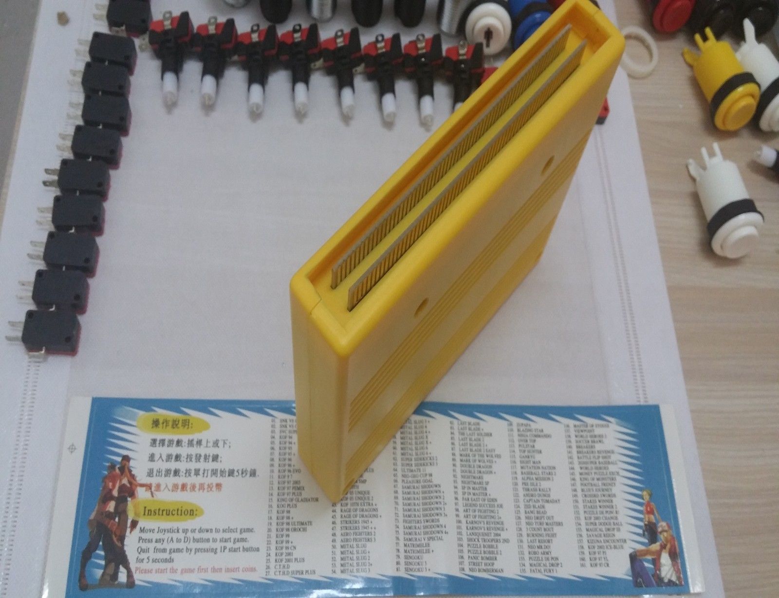 161 in 1 Multi Games For SNK NEOGEO Module Catridge MVS AES Kit Vintage Retro Classical Game Accessory