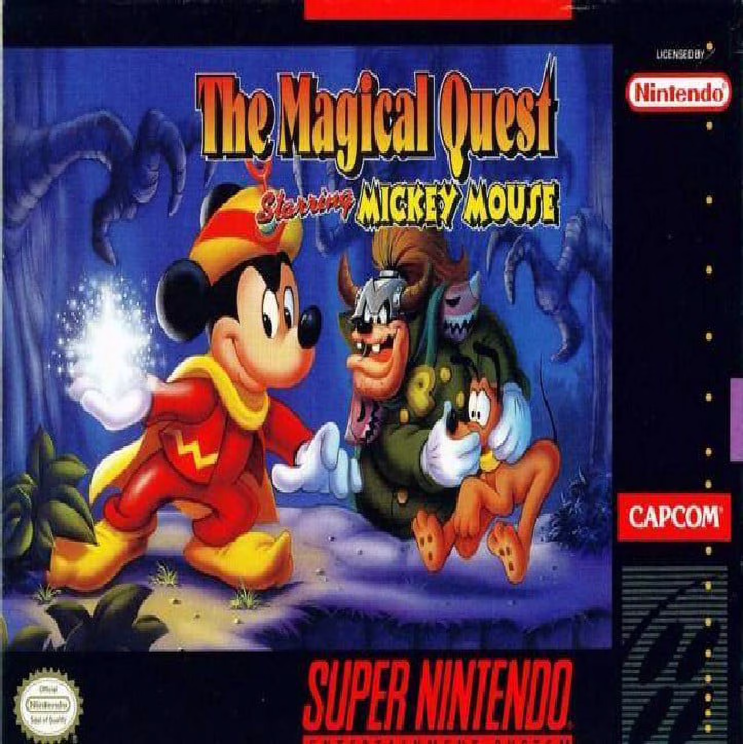 Restored The Magical Quest starring Mickey Mouse (Super Nintendo, 1992) SNES Disney Game (Refurbished)