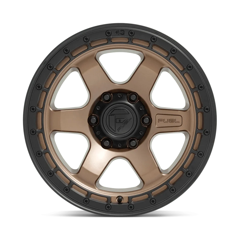 Fuel D751 Block 17X9 5X127 1Et 87.1Cb Matte Bronze With Black Ring Wheel