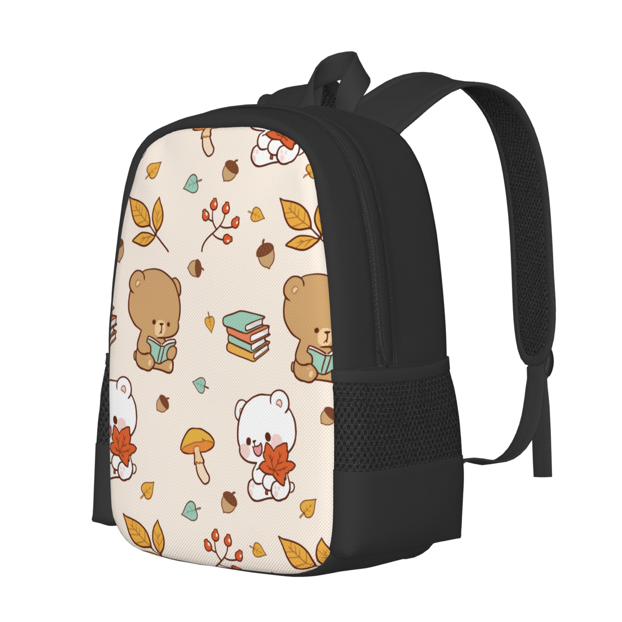 DouZhe Lightweight Backpack, Travel Outdoor Hiking Bag School Bookbag Casual Daypack Backpacks for Women Men, Cartoon Bear Animal Prints