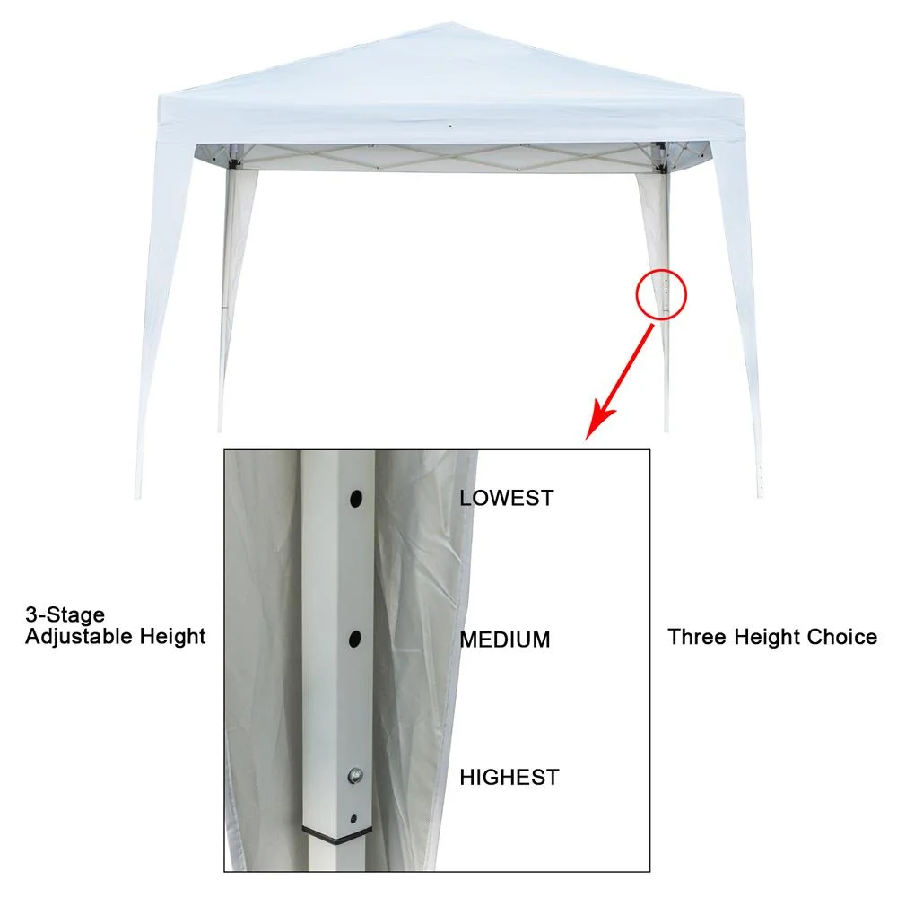 UBesGoo 10' x10' Ez POP up Wedding Party Tent Folding Gazebo Beach Canopy Tent W/carry Bag White