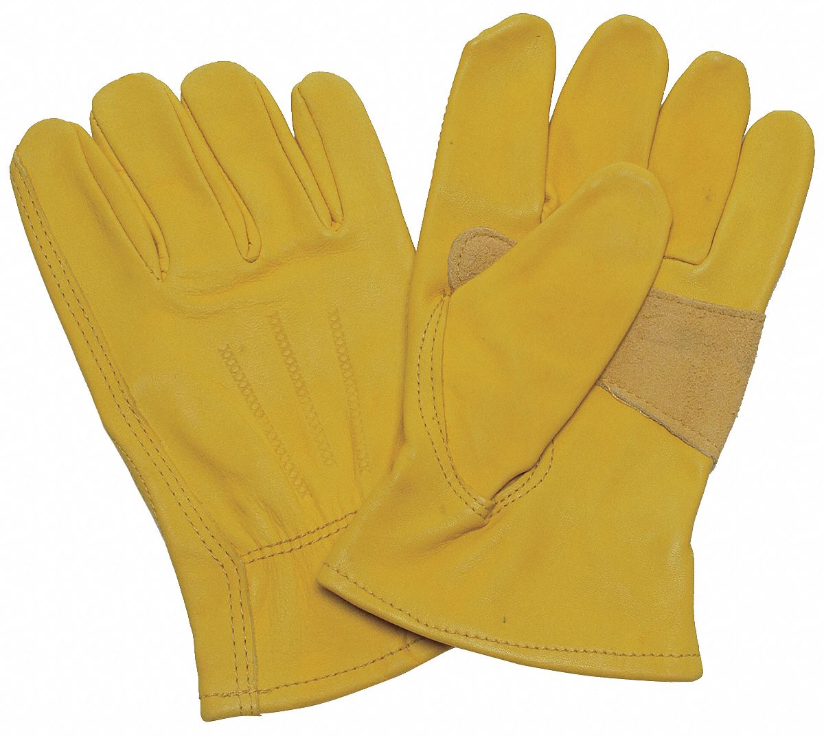 Condor Leather Gloves,Yellow,S,PR  5NGN7
