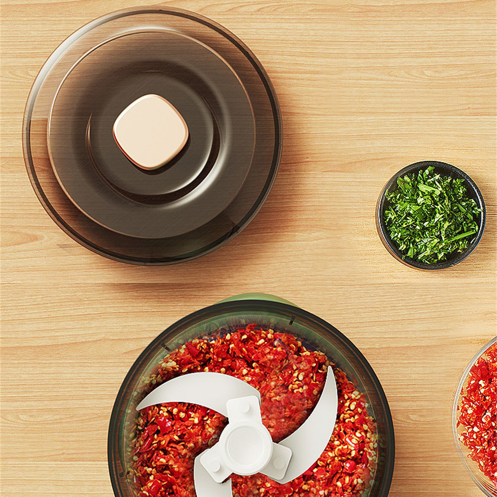 Household Electric Garlic Artifact Meat Grinder Multifunctional Garlic Stirring Kitchen Cooking Machine Automatic Garlic Stirring Garlic Household Small Food Supplementary Machine