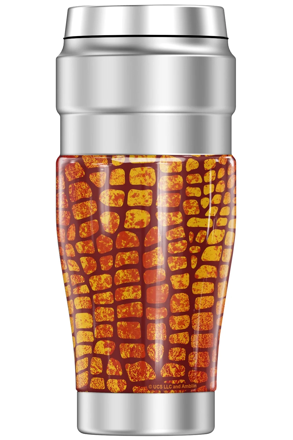 Jurassic World Neon Flame Scales THERMOS STAINLESS KING Stainless Steel Travel Tumbler, Vacuum insulated & Double Wall, 16oz